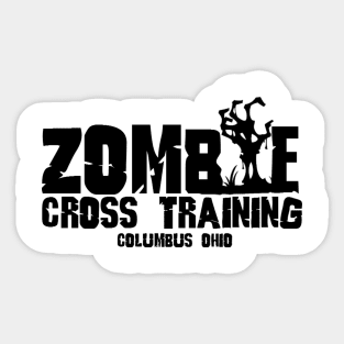 Zombie Hand Columbus Black Sticker